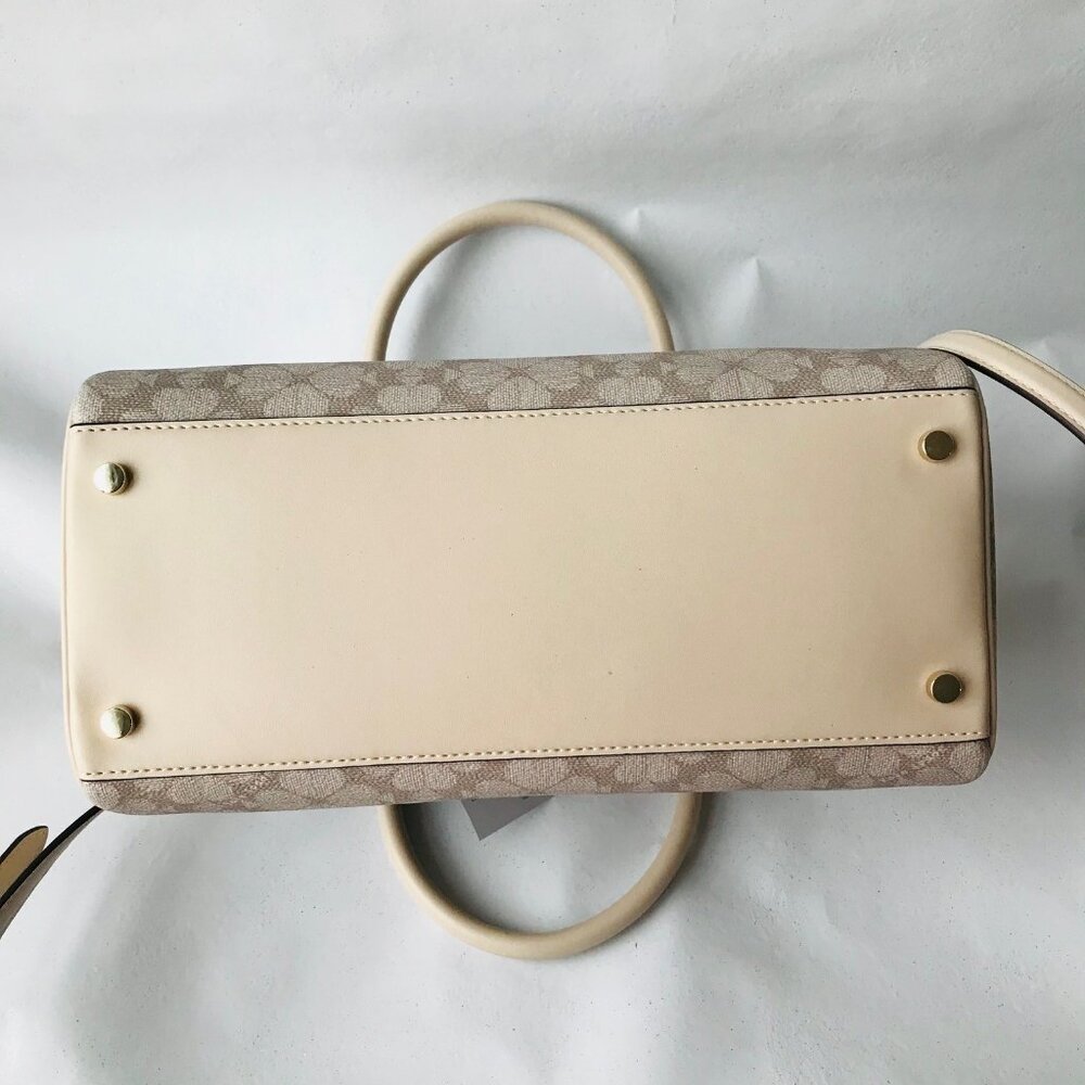 KATE SPADE Signature Spade Flower pv Large Duffle Crossbody Tote Bag $429 - Picture 6 of 10